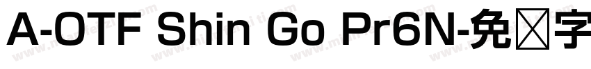A-OTF Shin Go Pr6N字体转换